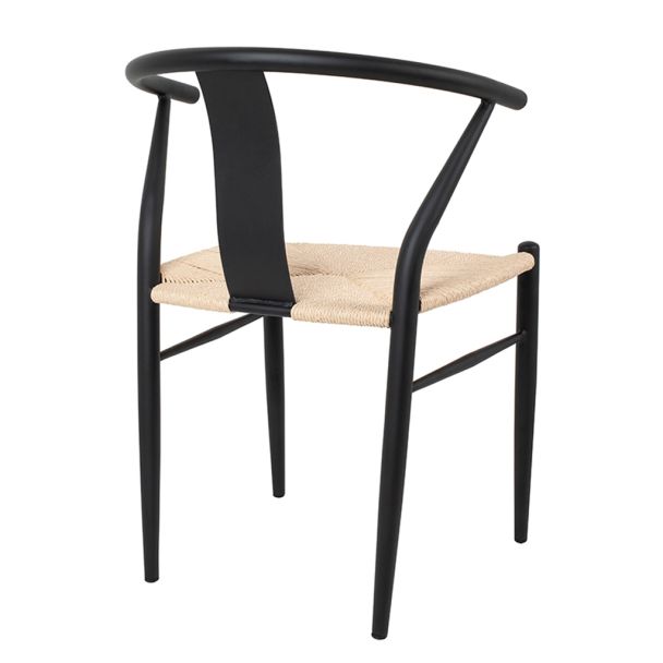 KING HOME KH1201100122 Krzesło WISHBONE METAL naturalne