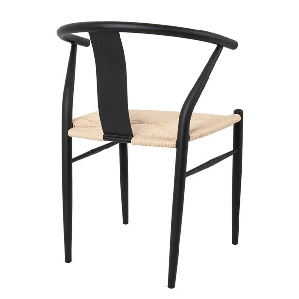 KING HOME KH1201100122 Krzesło WISHBONE METAL naturalne