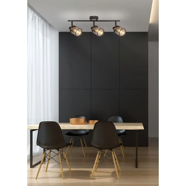 CANDELLUX 93-82541 LAMPA SUFITOWA CANABERA KAWOWE ZŁOTO 3X40W E14 KLOSZ BURSZTYNOWY