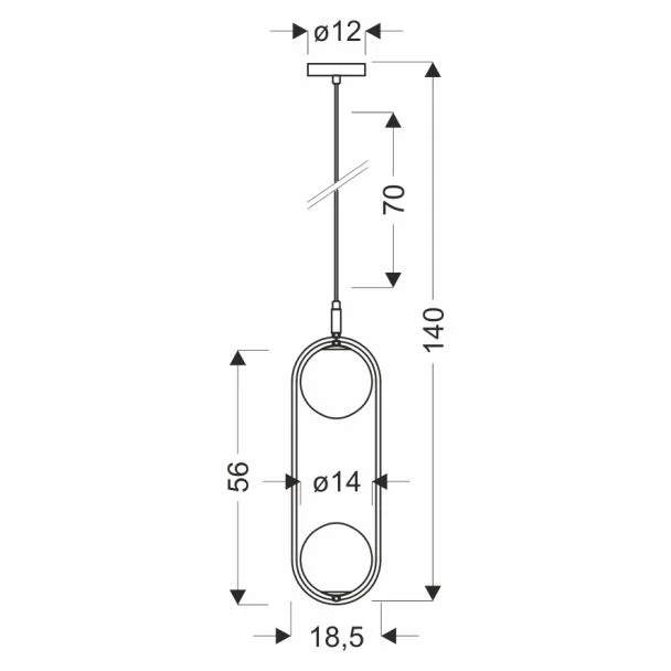 CANDELLUX STUDIO 32-44105 lampa wisząca CORDEL