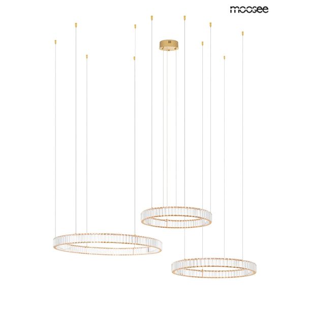 MOOSEE MSE1501100189 lampa wisząca LIBERTY 3A złota