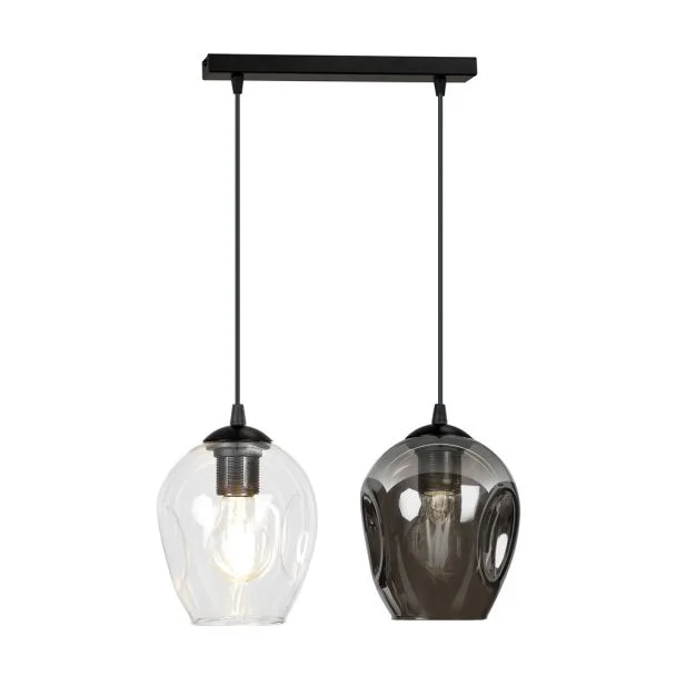 EMIBIG 679/2 LAMPA WISZĄCA ISTAR 2 BL TRANSPARENT
