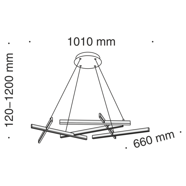 MAYTONI MOD016PL-L75B Technical Line Pendant Lamp Black