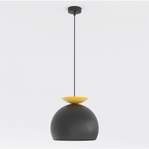 EMIBIG 1754/1 GEO 1 BLACK ORANGE Lampa wisząca