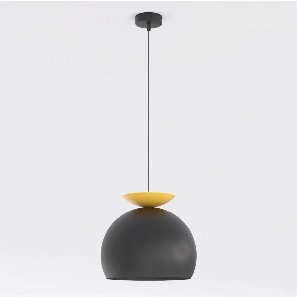 EMIBIG 1754/1 GEO 1 BLACK ORANGE Lampa wisząca
