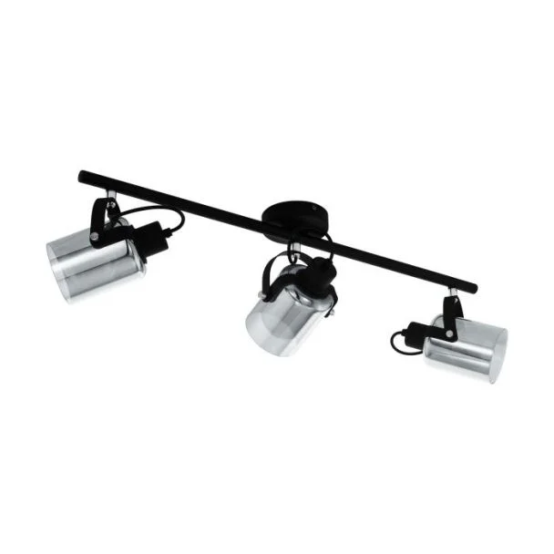 EGLO 99054 LAMPA BERREGAS SPOT LS/3 E27 SCHWARZ/SW-TRANSP.BERREGAS