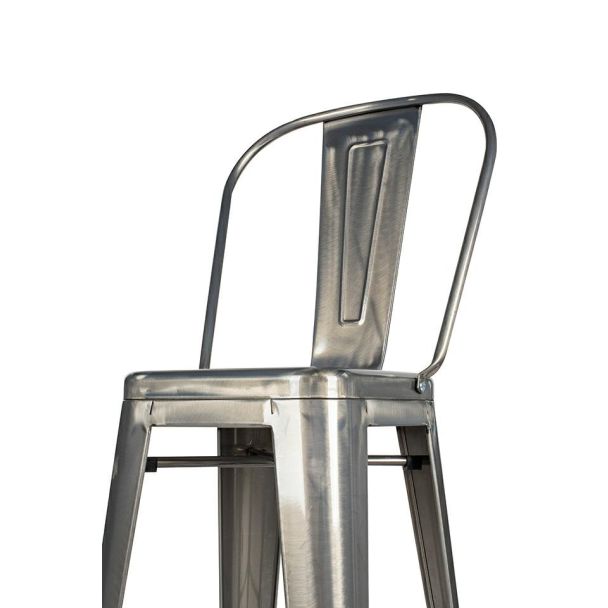 KING HOME KH010100967 Krzesło barowe TOWER BIG BACK 76 (Paris) metal