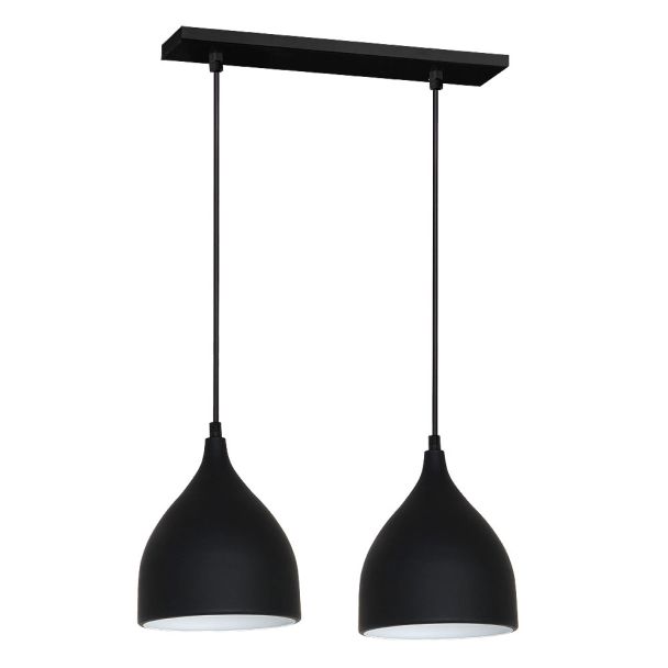LUMINEX 6222 żyrandol Noak black/white