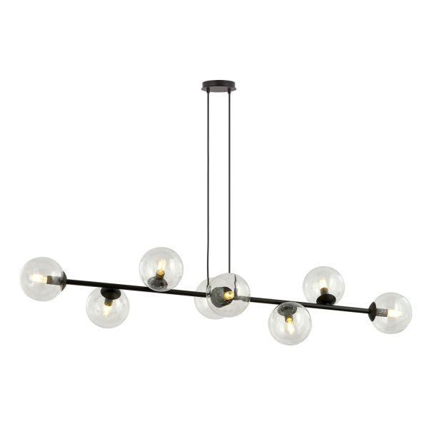 EMIBIG 874/8 LAMPA WISZĄCA ROSSI 8 BL TRANSPARENT