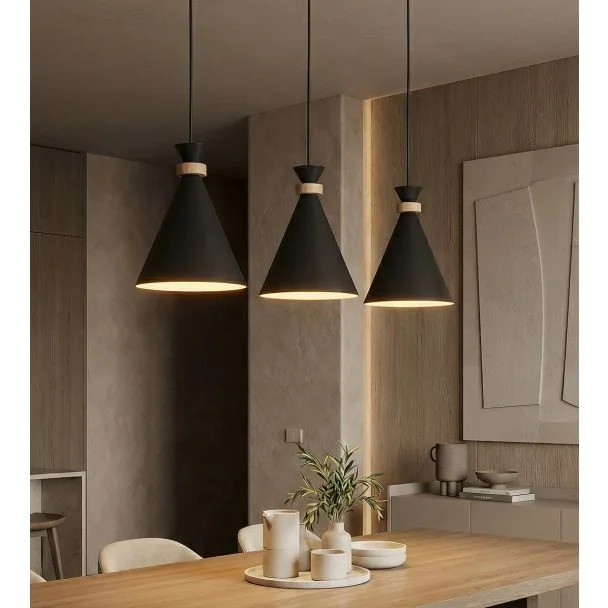 EMIBIG 1682/3 ZERO 3 BLACK LAMPA WISZĄCA