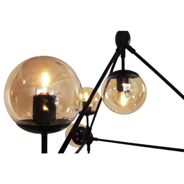 Step into Design ST-9047-15 transparent Lampa wisząca ASTRIFERO-15 transparentno czarna 110 cm
