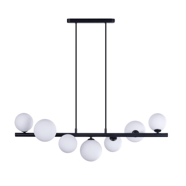 AZZARDO AZ4406 SYBILLA 7 PENDANT BK DECORATIVE PENDANT BLACK