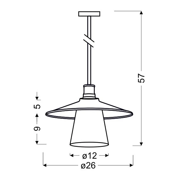 CANDELLUX 31-43108 LOFT ZWIS 1X60W E27 CZARNY
