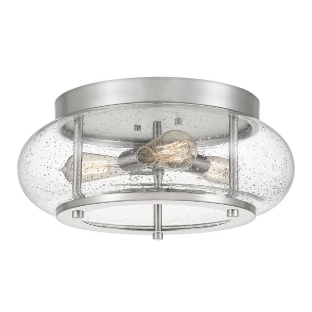 ELSTEAD Trilogy QZ-TRILOGY-FM-BN 3 Light Flush Mount - Brushed Nickel