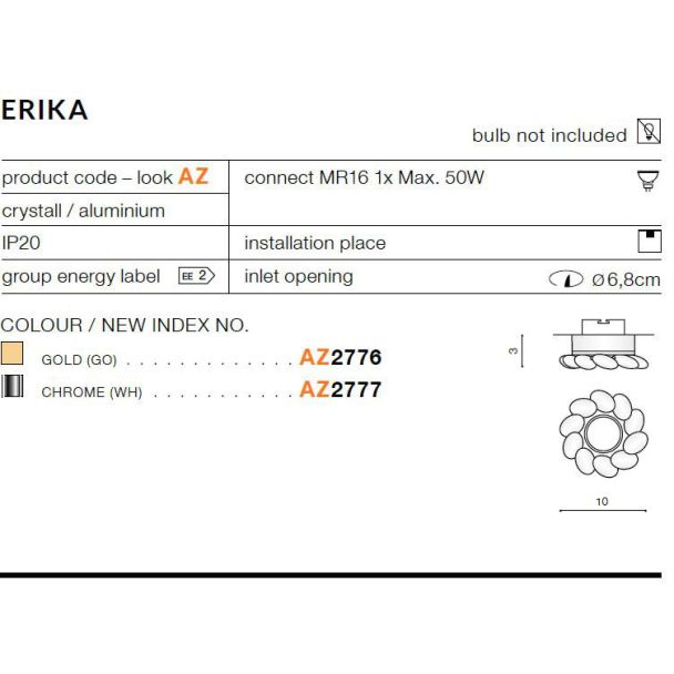 AZZARDO AZ2777 Erika (chrome)
