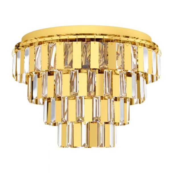 EGLO 99096 LAMPA ERSEKA OPRAWA SUFITOWA DL/7 E14 MESSING/KRISTALL ERSEKA