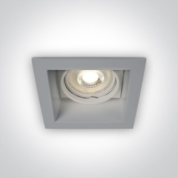 ONE LIGHT 51105D/G Platania szary wpust z oprawką GU5.3 MR16 dark light