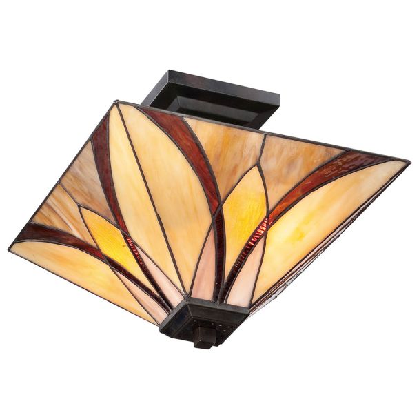 ELSTEAD Asheville QZ-ASHEVILLE-SF 2 Light Semi-Flush
