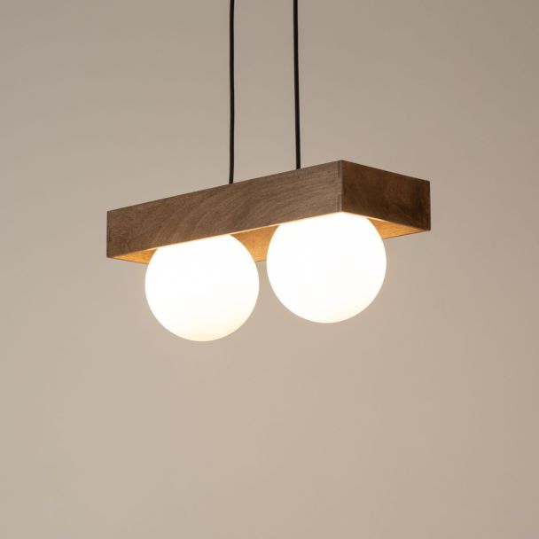 SIGMA 33664 lampa wisząca Bloom 2 zwis czarny brązowy