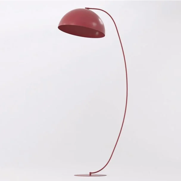 EMIBIG 1614/LP1 ARCOS LP1 BURGUNDY Lampa podłogowa