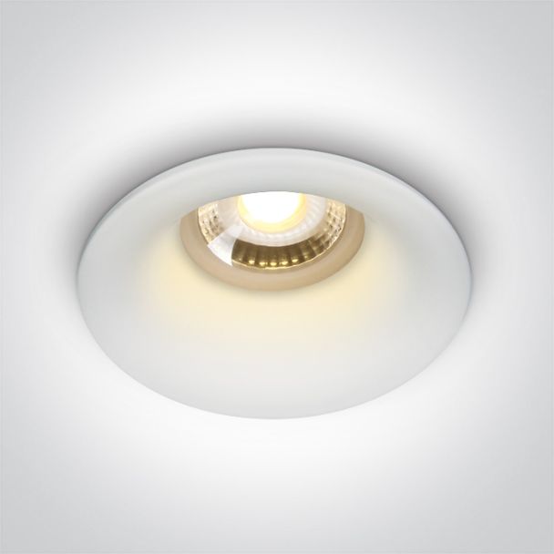 ONE LIGHT 10105DG/W Filousa biały wpust z oprawką GU10 MR16 50W dark light
