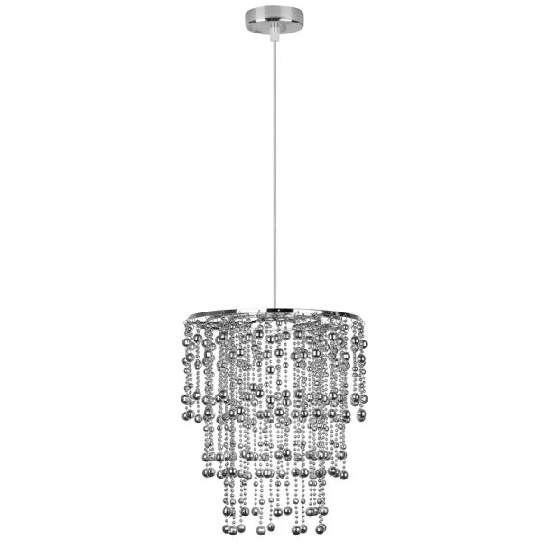 CANDELLUX 31-84323 RONI LAMPA WISZĄCA 1X60W E27 ABAŻUR CHROMOWY