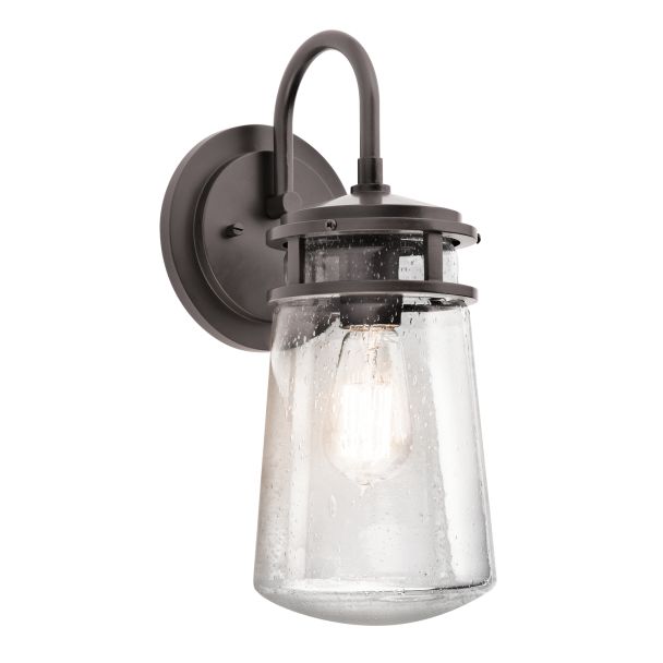 ELSTEAD Lyndon KL-LYNDON2-M-AZ 1 Light Medium Wall Lantern - Architectural Bronze