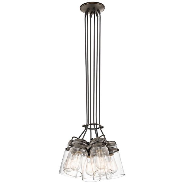 ELSTEAD Brinley KL-BRINLEY6-OZ 6 Light Pendant - Olde Bronze