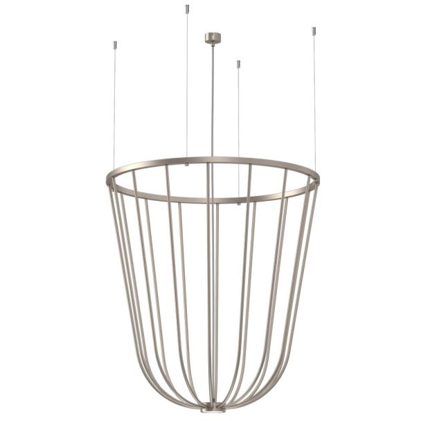 ANTIGO Lampa wisząca no. moon O Z - Platyna mat (800 mm) 5142