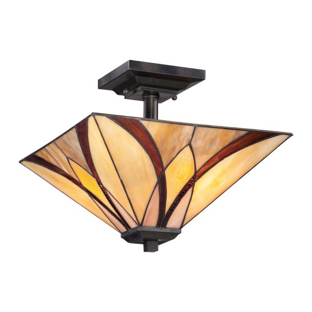 ELSTEAD Asheville QZ-ASHEVILLE-SF 2 Light Semi-Flush