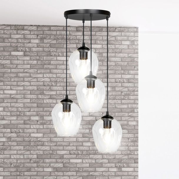 EMIBIG 679/4PREM LAMPA WISZĄCA ISTAR 4 BL PREMIUM TRANSPARENT