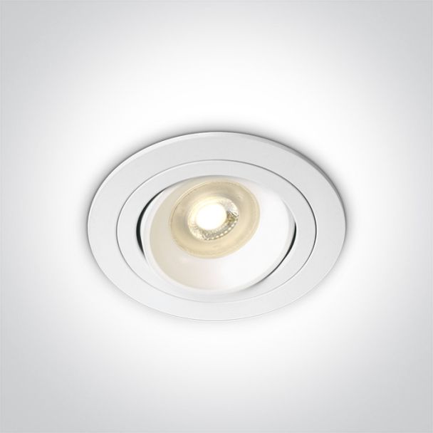 ONE LIGHT 11105UB/W Arta 3 11105UAB/W biały wpust z oprawką GU10 MR16