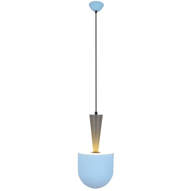 CANDELLUX 50101167 LAMPA WISZĄCA VISBY 1 NIEBIESKI SZARY