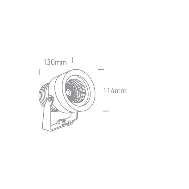 ONE LIGHT 7047/AN/W Roisan lampa ogrodowa antracyt LED 3000K 20W IP65