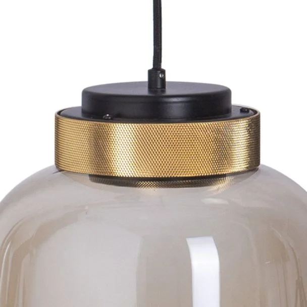 Step into Design 9969P/A amber Lampa wisząca BOOM LED bursztynowo złota 25 cm