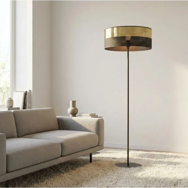 EMIBIG 1649/LP1 LUX LP1 BL GOLD LAMPA PODŁOGOWA