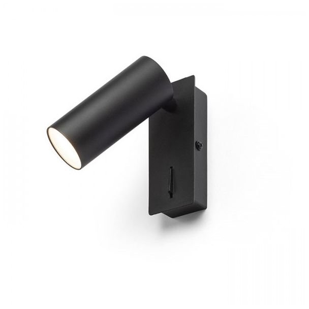 RENDL R13423 TAPIO I SQ ścienna czarna 230V LED 4.5W 3000K