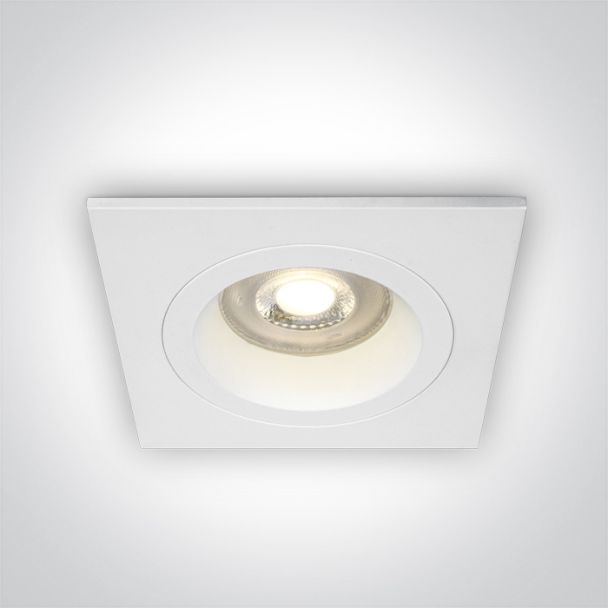 ONE LIGHT 50105ALG/W Phylakopi biały wpust z oprawką GU10 MR16 dark light