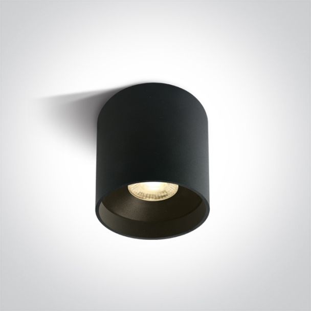 ONE LIGHT 12122C/B/W Karas 2 czarny cylinder COB LED 3000K 22W