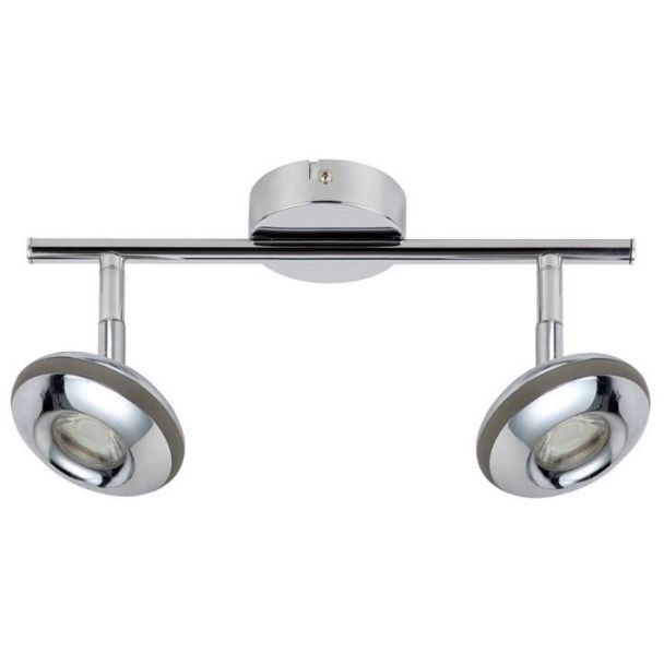 CANDELLUX 92-67562 SKIPPER LISTWA 2X6W LED COB GŁÓWKA OKRĄGŁA 1E Z PRZEGUBEM KD SYSTEM CHROM