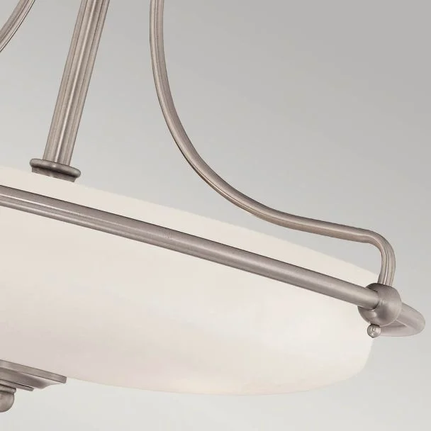 ELSTEAD Griffin QZ-GRIFFIN-SFM-AN 4 Light Semi-Flush Light - Antique Nickel