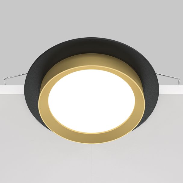 MAYTONI DL086-GX53-RD-BG Hoop Downlight czarny,złoty