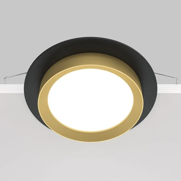 MAYTONI DL086-GX53-RD-BG Hoop Downlight czarny,złoty