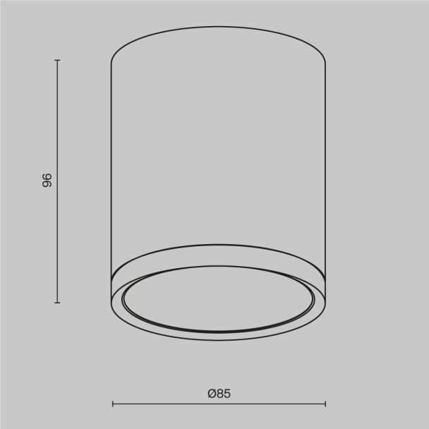 MAYTONI C086CM-GX53-MRD-W Hoop lampa sufitowa biały