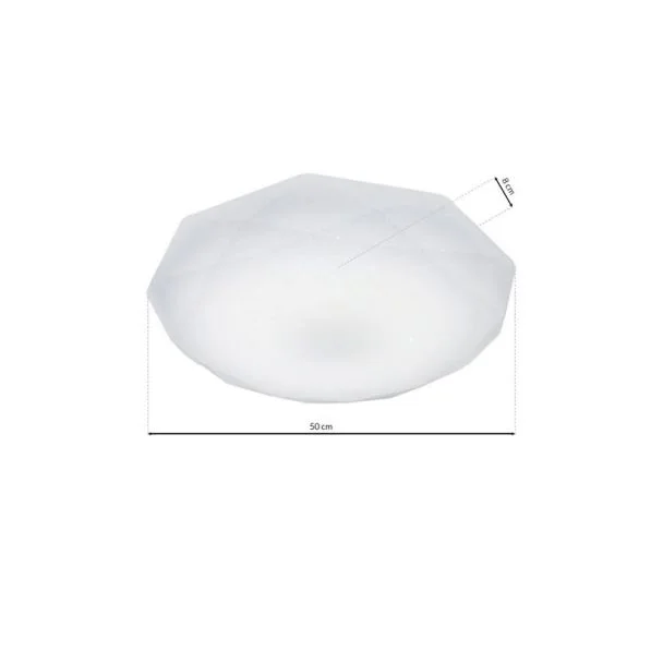 MILAGRO EK76189 Plafon HEX 24W LED Ø500 mm