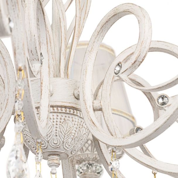 MAYTONI ARM247-08-G Elegant Grace Chandelier White with Gold