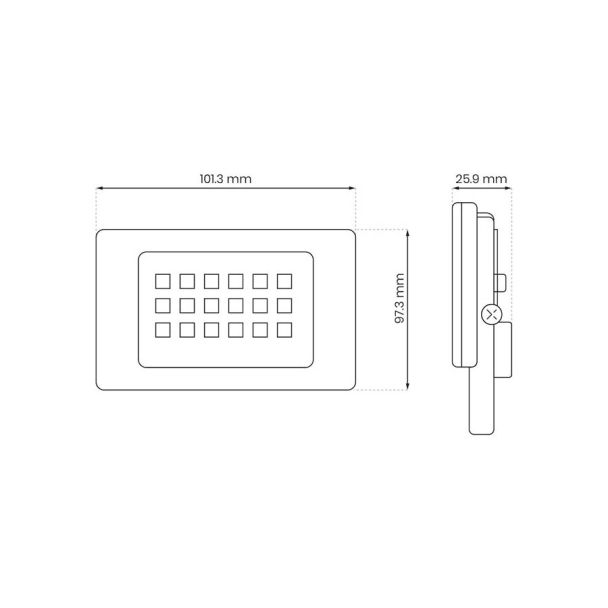 MILAGRO EKN1619 Naświetlacz LED 10W 4000K