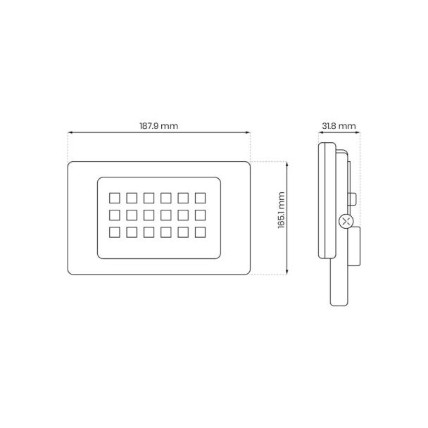 MILAGRO EKN1622 Naświetlacz LED 50W 4000K