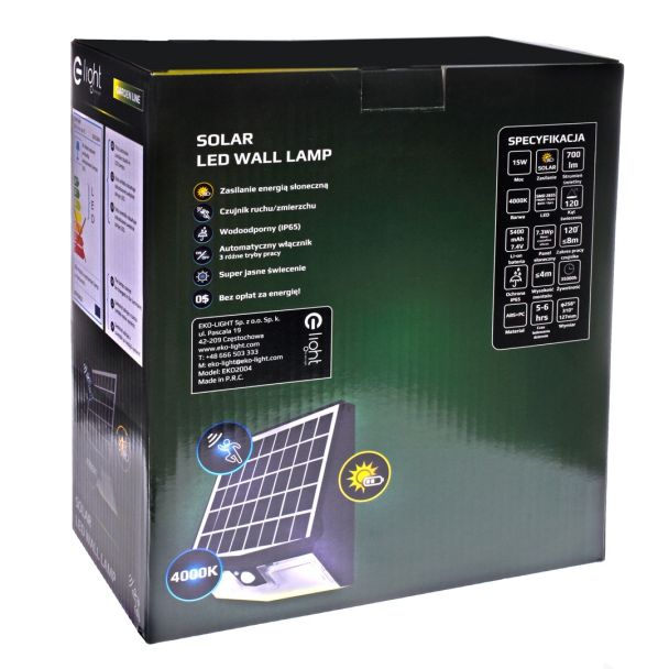 MILAGRO EKO2004 Lampa Solarna Transformer 15W 4000K