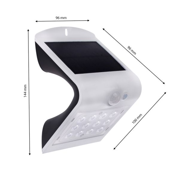 MILAGRO EKO8817 Lampka Solarna Butterfly Biała 1,5W